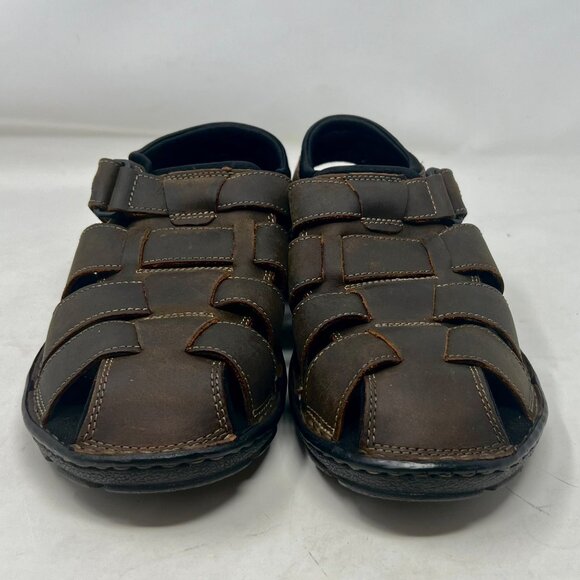Rockport Men’s Brown Sandals Darwyn Fisherman Closed Toe Size 8.5 - Picture 3 of 8